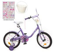 Дитячий двоколісний велосипед для дівчинки Profi Y1885 Ballerina з дзвіночком і фарою / колеса 18д / білий**