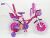 Дитячий Велосипед для дівчинки "BARBIE-16" Барбі з батьківською ручкою, фіолетовий***
