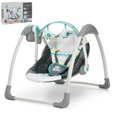 Дитячі колиска-гойдалка Bambi 6503 сіро-синій **