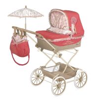 Коляска для ляльок DeCuevas 82033 Лялькова коляска з сумкою і парасолькою REBORN серії Мартіна складна**
