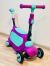 Дитячий самокат-толокар 2в1 Maraton Bingo Super 3 Беговел з батьківською ручкою, фіолетовий