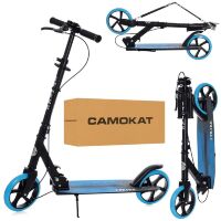 Дитячий підлітковий двоколісний складаний самокат iTrike SR2-049-1-BBL алюмінієвий / ПУ колесах / синій**