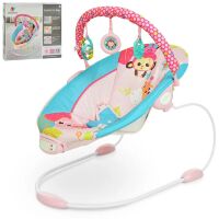 Дитячі шезлонг-качалка Bambi 6316 синьо-рожевий***