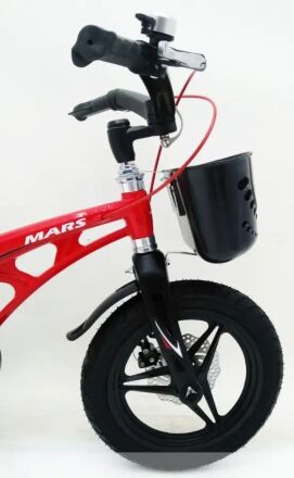 Дитячий двоколісний велосипед MARS-14 колеса 14 дюймів магнезиевая рама червоний