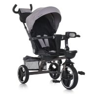 Дитячий триколісний велосипед-коляска TURBOTRIKE MT 1003-8 поворотне сидіння, складне кермо, світло-сірий