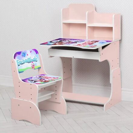 Дитяча парта растишка Bambi B 2071-20 Париж рожевий