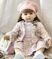 Реалістична лялька 55 см ручної роботи велика вінілова Reborn Baby Doll зі справжнім волоссям та очима