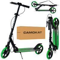 Дитячий підлітковий двоколісний складаний самокат iTrike SR2-049-1-BGR алюмінієвий / ПУ колесах / зелений*