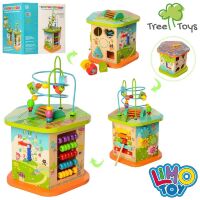 Дерев'яна Розвиваюча іграшка TREE TOYS MD 2190 Бизиборд Лабіринт Ксилофон Сортер ін**