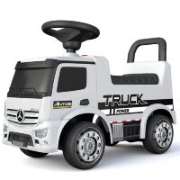 Дитяча каталка-толокар Джип ВАНТАЖІВКА 656-1 Mercedes Мерседес "Truck Power" з музикою / білий